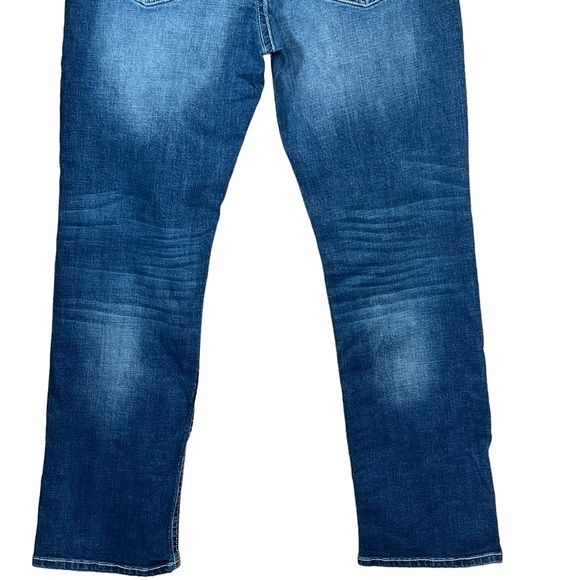 TK AXEL Men’s Slim Boot Medium Wash Jeans W/Embroidered & Flap Pockets 36 X 34 - Picture 3 of 14